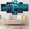 5 piece modern art framed print sharks Joe Thornton home decor-18 (1)