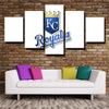5 piece modern art framed print  Kansas City Royals  LOGO wall decor1206(3)