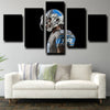 5 panel canvas art framed prints detroit lions Darius Slay wall picture-31 (3)