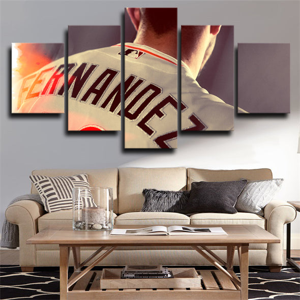 5 piece wall art canvas prints The Fish Jose Fernandez wall picture-23 (3)