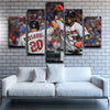 five piece wall art canvas prints Minnesota Twins players home decor-21 (2)