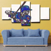 5 panel wall art canvas prints mets David Wright live room decor-24 (2)