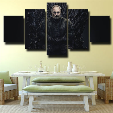 5 panel wall art canvas prints Game of Thrones Davos live room decor-1613 (1)