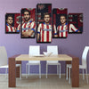  5 piece wall art canvas prints  Atlético Madrid logo  wall decor1232