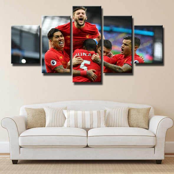 5 Panel Liverpool FC Players Cheap Picture Prints Canvas Wall Art-0133 (1)