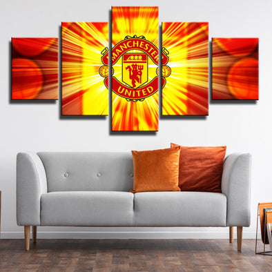 5 Panel Man United Wall Canvas Art Prints Picture Decor for Living Room-0146 (1)