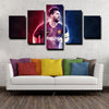 5 Panel Modern Canvas Art FC Barcelona messi printed red wall decor-1245 (4)