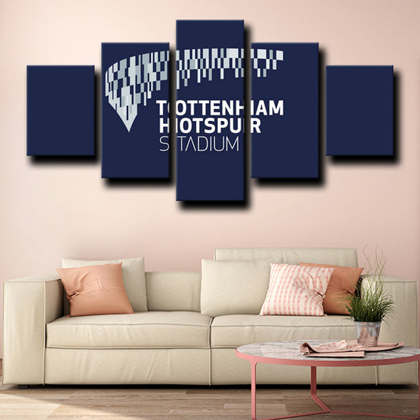 5 Panel Modern Canvas Tottenham arena printed red wall decor-1239 (2)