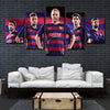 5 Panel modern art FC Barcelona teammates canvas prints wall picture-1212 (3)