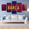 5 Panel modern art framed prints FC Barcelona crest wall picture-1219 (4)
