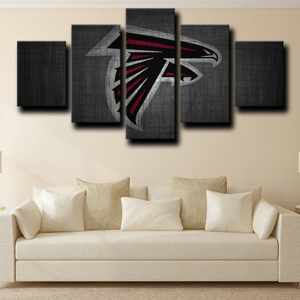 5 Panel wall art framed prints Atlanta Falcons logo wall decor-1221 (1)