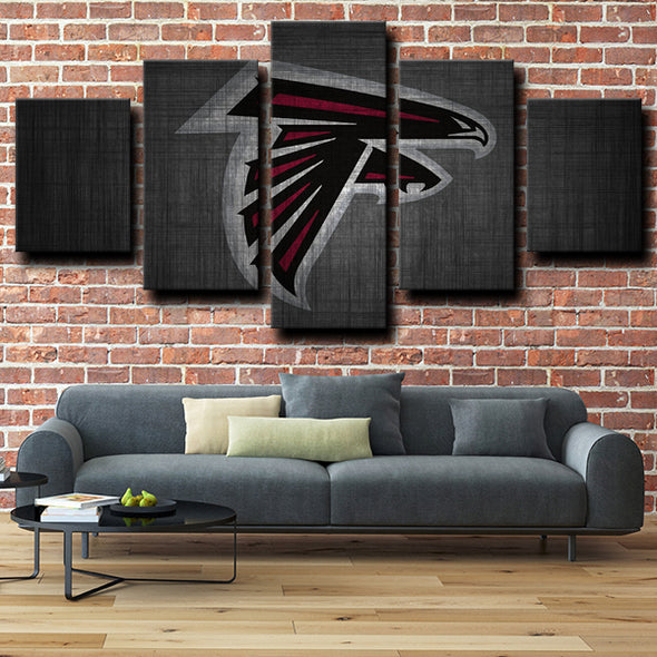 5 Panel wall art framed prints Atlanta Falcons logo wall decor-1221 (3)