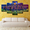 5 Piece Fc Barcelona Squad Framed Canvas Wall Art Prints Decor Picture-0116 (1)