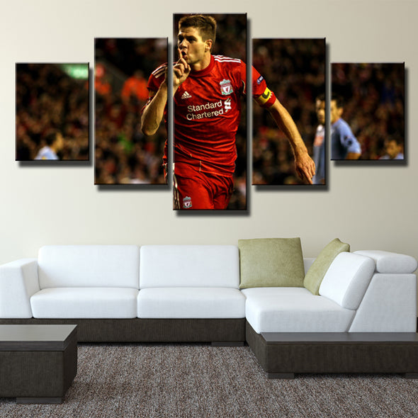 5 Piece Liverpool FC Player Framed Art Prints Picture for Wall Decor-0128 (2)