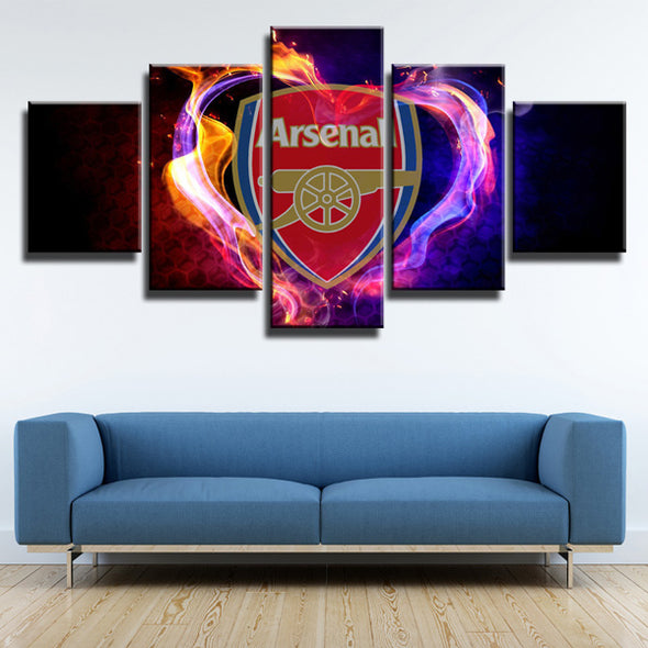 5 Piece The Gunners Modern Canvas Art Prints Picture Decor for Wall-0105 (1)
