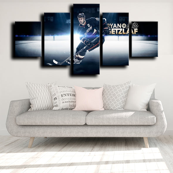 5 canvas art framed prints Anaheim Ducks Getzlaf decor picture-1204 (3)