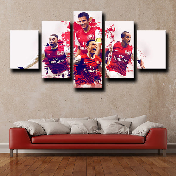 5 canvas art framed prints Arsenal Teammates decor picture-1224 (1)