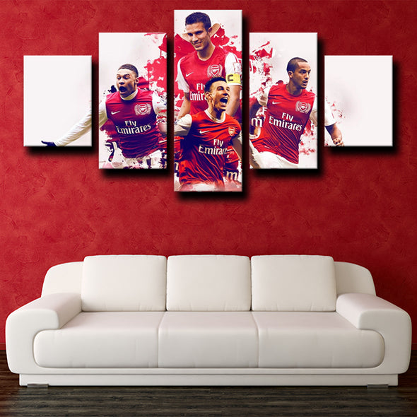 5 canvas art framed prints Arsenal Teammates decor picture-1224 (4)
