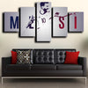 5 canvas art framed prints Barcelona Messi White decor picture-1211 (3)