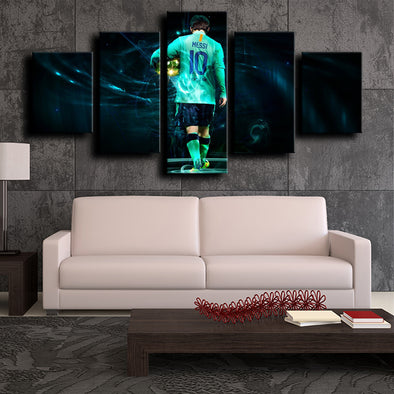 5 canvas art framed prints Barcelona Messi decor picture-1221 (1)