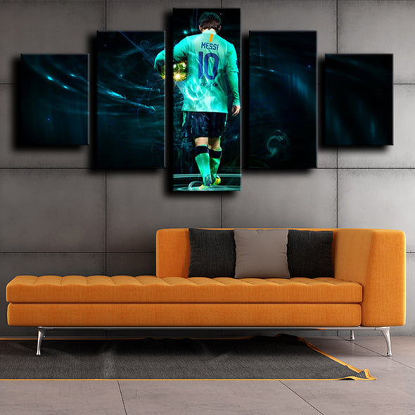 5 canvas art framed prints Barcelona Messi decor picture-1221 (4)