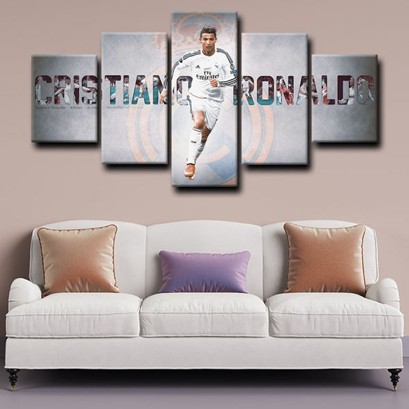 5 canvas art framed prints Cristiano Ronaldo decor picture1223 (1)