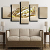 5 canvas art framed prints Minnesota Wild Logo Gold decor picture-1211 (1)