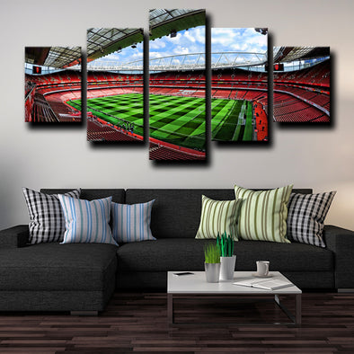 5 canvas modern art prints Arsenal Emirates Stadium wall picture-1212 (1)
