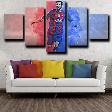 5 canvas painting modern art prints Barcelona Messi wall picture-1222 (1)
