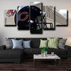 5 canvas painting modern art prints Chicago Bears logo wall picture-1209 (4)