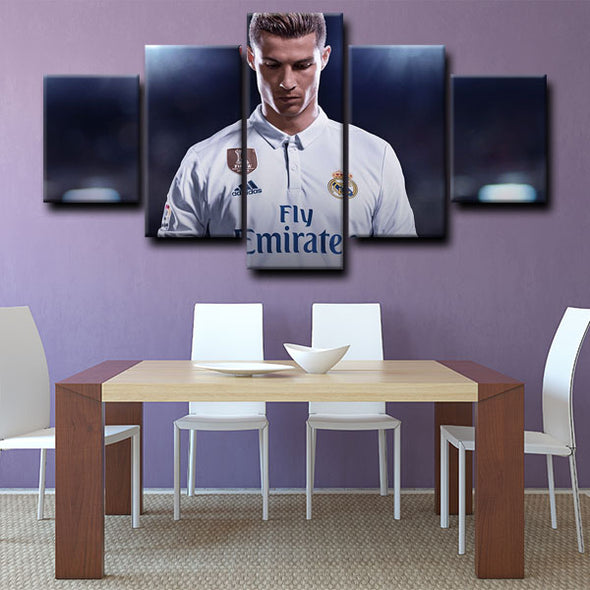  5 canvas painting modern art prints Cristiano Ronaldo wall picture1224 (1)