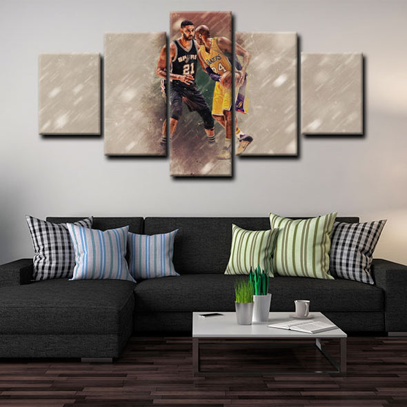 5 canvas painting modern art prints Kobe Bryant wall picture1222 (2)