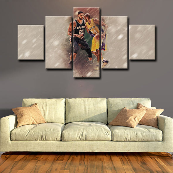 5 canvas painting modern art prints Kobe Bryant wall picture1222 (3)