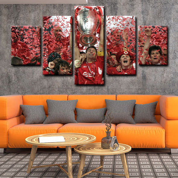  5 canvas painting modern art prints Liverpool Football Club  wall picture1224 (2)