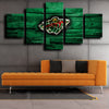 5 canvas painting modern art prints Minnesota Wild Badge wall picture-1212 (3)