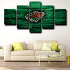 5 canvas painting modern art prints Minnesota Wild Badge wall picture-1212 (4)