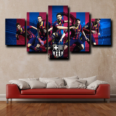 5 canvas prints modern art Barcelona Teammates decor picture-1223 (1)