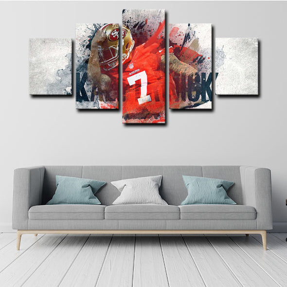5 canvas wall art framed printsColin Rand Kaepernick2  home decor1201 (2)