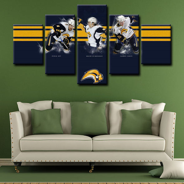5 canvas wall art framed prints Buffalo Sabres  home decor1211 (4)