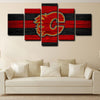 5 canvas wall art framed prints Calgary Flames  home decor1201 (3)