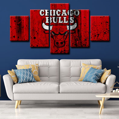 5 canvas wall art framed prints Chicago Bulls  home decor1201 (1)