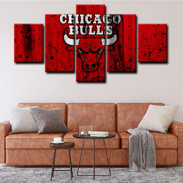 5 canvas wall art framed prints Chicago Bulls  home decor1201 (2)