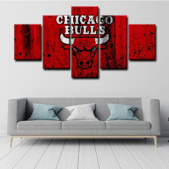 5 canvas wall art framed prints Chicago Bulls  home decor1201 (3)