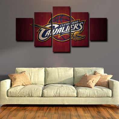 5 canvas wall art framed prints Cleveland Cavaliers  home decor 1201(1)