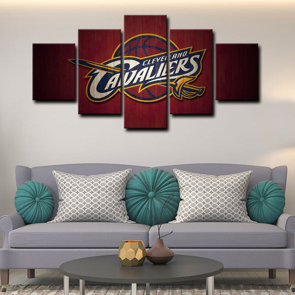 5 canvas wall art framed prints Cleveland Cavaliers  home decor 1201(4)
