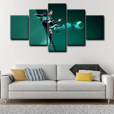  5 canvas wall art framed prints Cristiano Ronaldo  home decor1201 (1)