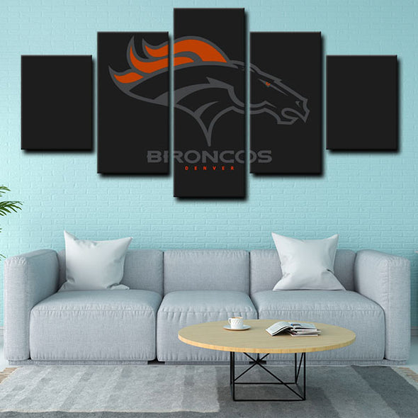 5 canvas wall art framed prints Denver Broncos  home decor1211 (4)