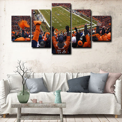 5 canvas wall art framed prints Denver Broncos  home decor1251 (1)