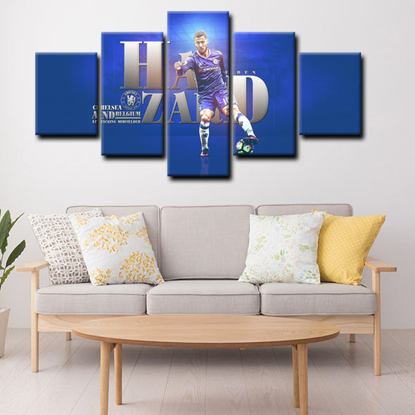 5 canvas wall art framed prints Eden Hazard  home decor1201 (3)