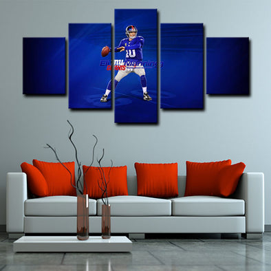 5 canvas wall art framed prints Eli Manning  home decor1227 (1)